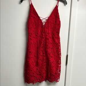 Fun red dress!